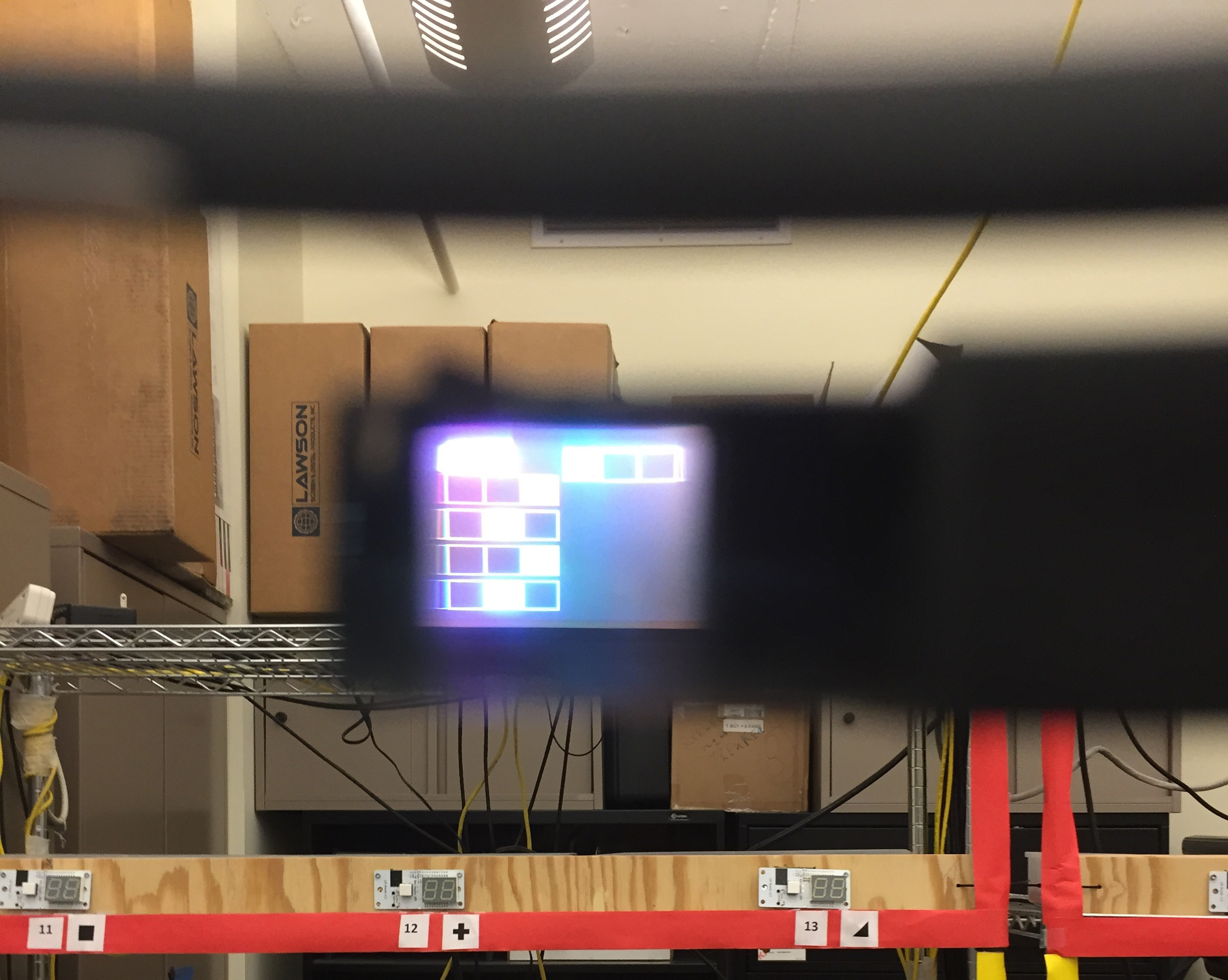 Pick-by-head-up display system using a Google Glass with a opaque display to show the pick order instructions.